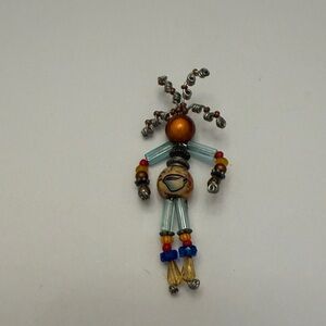 Colorful Beaded Woman Pendant